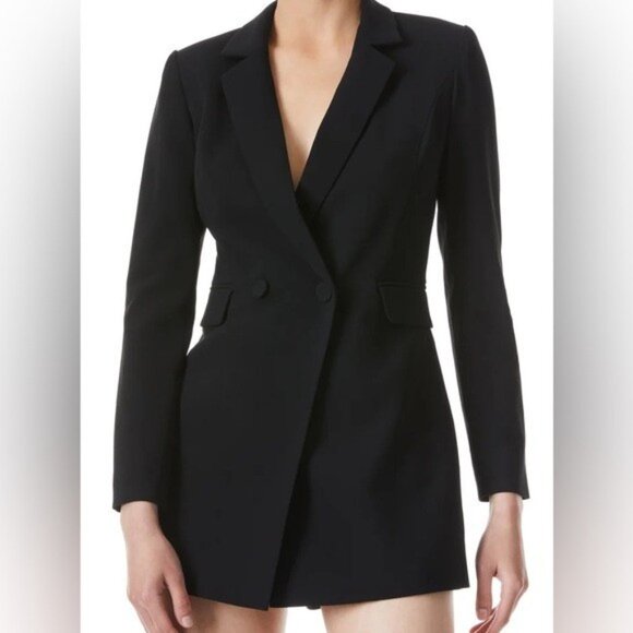 Alice + Olivia KYRIE TUXEDO SKORT ROMPER - Picture 3 of 13